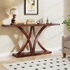Tribesigns 63" Console Table with Geometric Metal Frame - 3 of 4