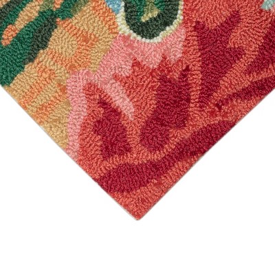 Hand-Tufted Blue Synthetic Coastal Marine Area Rug 2' x 3'