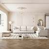3 Piece 5 Seat Living Room Sofa Set, Modular L Shaped Chenille Sectional Couch for Indoor Furniture for Office, Bedroom, Apartment, 2 Colors - 3 of 4
