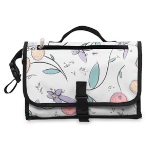 Fairy Blossom Portable Changing Pad - Padded Diaper Changing Station - 1 of 4
