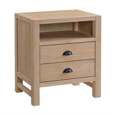 Arden Light Driftwood 4-Piece Pine Wood Bedroom Set
