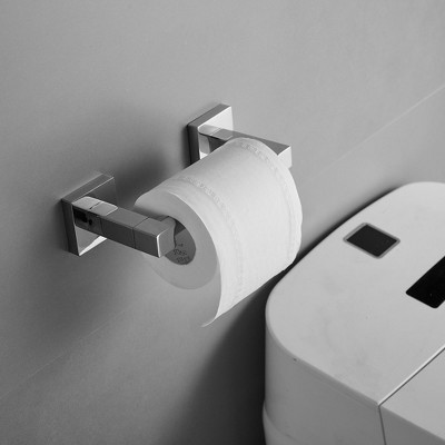 Polished Chrome Wall Mounted Double Post Toilet Paper Holder