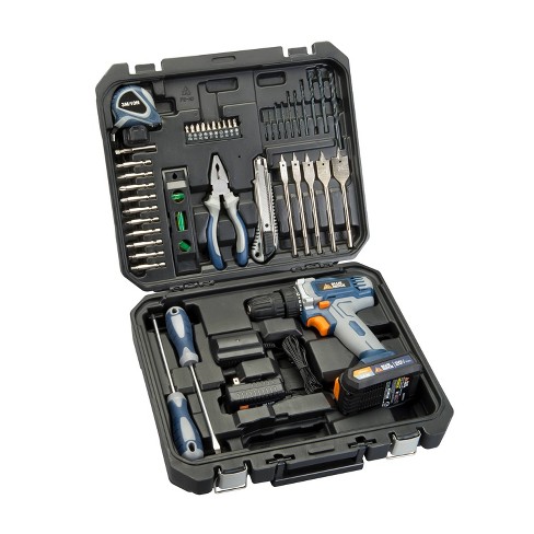 BLACK+DECKER 6-Tool 20-Volt Max Power Tool Combo Kit with Hard Case  (1-Battery Included and Charger Included) & Set High-speed Steel set  Screwdriver