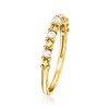 Pure Collection by Ross-Simons 2-2.5mm Cultured Pearl Bead Ring in 14kt Yellow Gold - 3 of 4