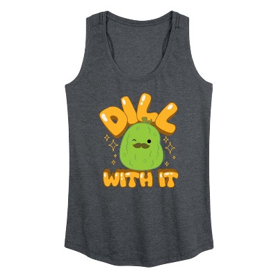 Women's - Squishmallows - Dill With It Charles Pickle Graphic Racerback Tank