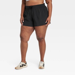 Women's Woven Mid-Rise Shorts 4" - All In Motion™ - 1 of 3