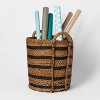 Tall Woven Striped Basket Black/Natural - Threshold™ - image 2 of 3