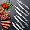 imarku Serrated Steak Knife Set, 8 pcs with Lightning Bolt Handles-Premium High Carbon Stainless Steel Steak Knives Set, Dishwasher Safe - 4 of 4