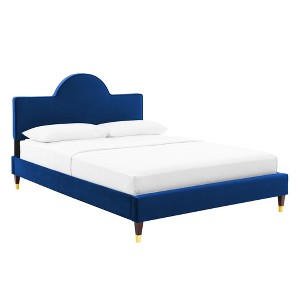Modway Aurora Performance Velvet Full Bed - 1 of 4