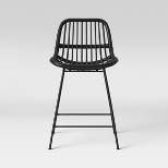 Linnet Rattan with Metal Legs Counter Height Barstool - Opalhouse™