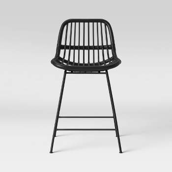 Linnet Rattan with Metal Legs Counter Height Barstool - Opalhouse™