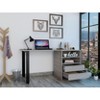 PAGED Home Office Desk 47.3" L Modern Writing Desk with 2 Storage Drawers for Office, Study - 2 of 4