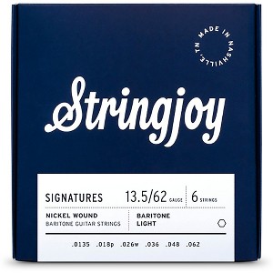 Stringjoy Signatures Baritone Nickel Wound Electric Guitar Strings 13.5 - 62 - 1 of 1