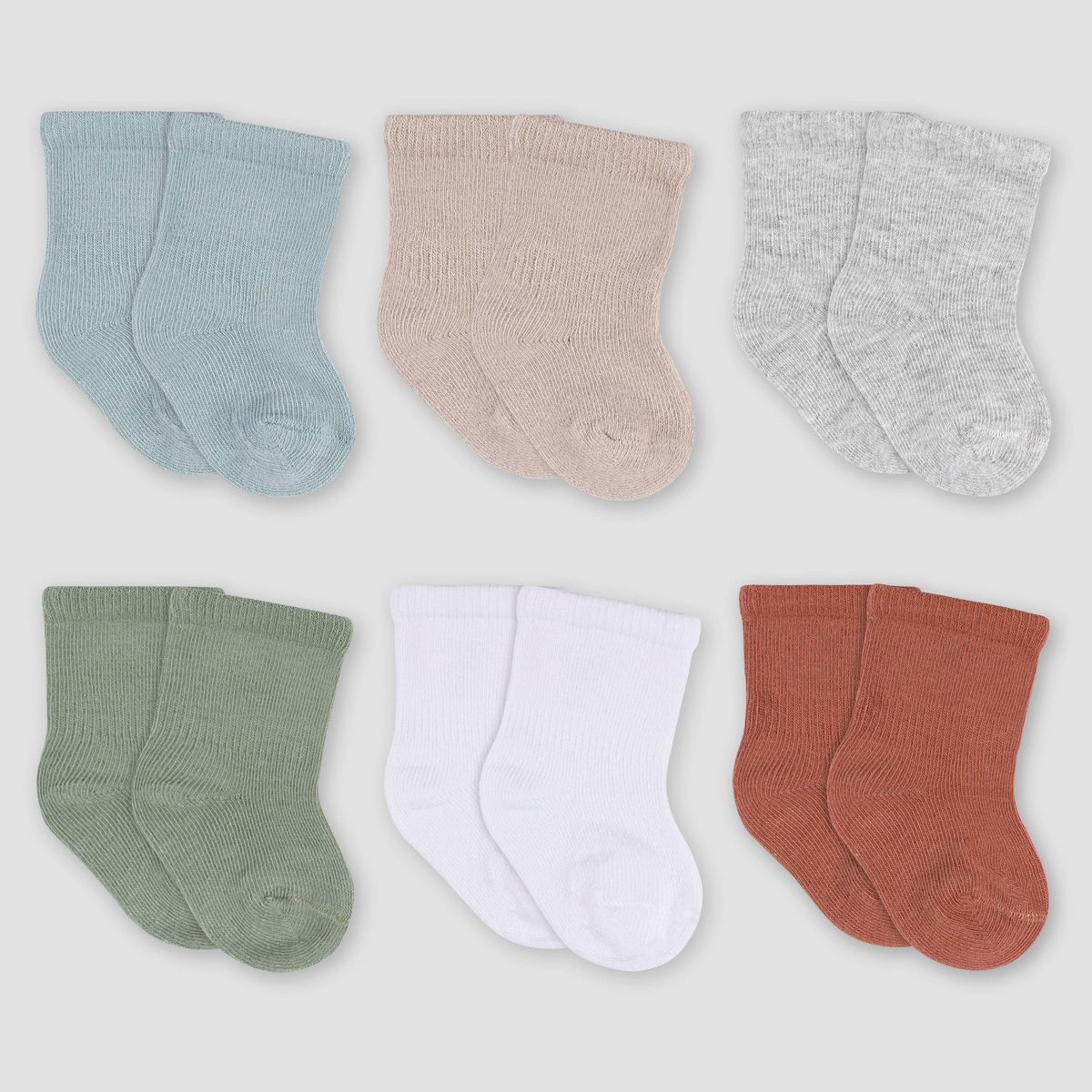 Gerber Baby 6pk Wiggle Proof Socks