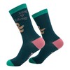 Crazy Dog Women's Youre My Slowmate Socks Funny Sarcastic Valentines Day Sloth Graphic Novelty Footwear for Ladies - 2 of 4