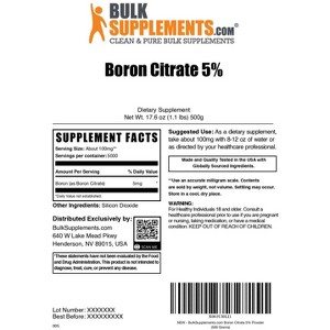 BulkSupplements Boron Citrate Powder - 1 of 4