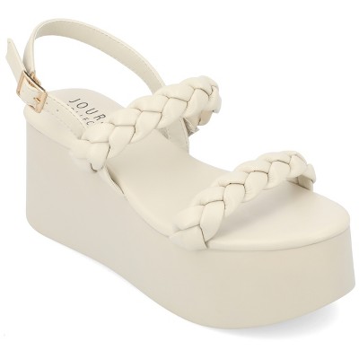 Journee Collection Womens Zannah Buckle Platform Sandals