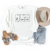 Simply Sage Market I Wasn't Made For Winter With Border Garment Dyed Sweatshirt - 3 of 4