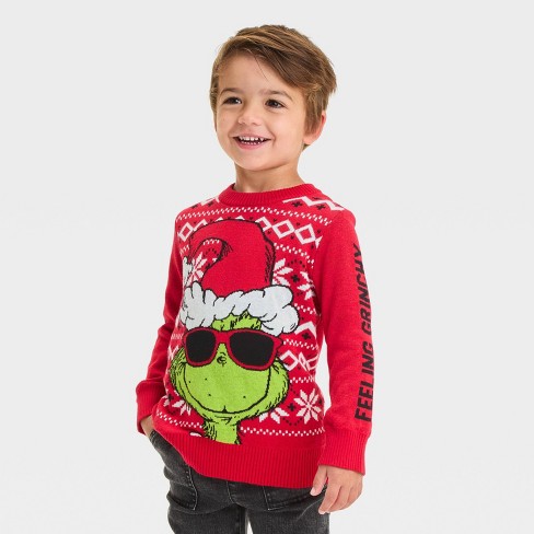 Grinch sweater for kids best sale