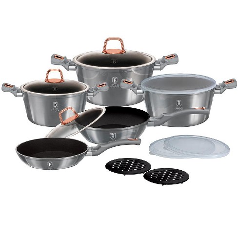 Berghoff Stone Non-stick 7pc Cookware Set, Ferno-green, Pfoa-free Coating, Induction  Cooktop Ready : Target