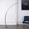 JONATHAN Y Enzo 68" Contemporary Minimalist Metal Arc Dimmable Integrated Floor Lamp Black: Single Bulb, ETL Listed - 4 of 4