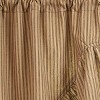 Park Designs Sturbridge Ticking Ruffle Black Swag 72" x 36" - 3 of 3