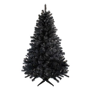 Northlight Full Colorado Spruce Artificial Halloween Tree - 7' - Black - Unlit - 1 of 4