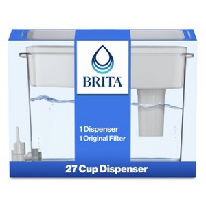 Brita Extra Large 27-Cup UltraMax Filtered Water Dispenser with Filter - Gray: Water Filtration, Hand Wash, Flip-Top Lid - 1 of 4