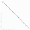 Black Bow Jewelry 3.25mm 14k White Gold Fancy Link Chain Bracelet - 2 of 4