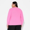 Women's Wicked Graphic Sweater - Berry Pink - 3 of 3
