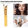 Unique Bargains Travel Blending Foundation Concealer Blusher Makeup Brush Set 15.3x2.3cm 5 Pcs - 2 of 4