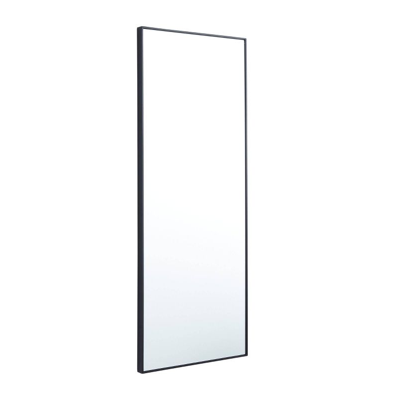 Wood Rectangle Wall Mirror with Thin Frame Black - Olivia &#38; May, 5 of 6