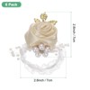 Unique Bargains Wrist Corsage Artificial Flower Elastic Band Fabric Wrist Corsage Bracelet - 3 of 4
