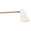 Lark Birdie 3 - Light Chandelier in  Lacquered Brass/Matte White - 4 of 4