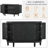 NicBex Elegant Retro Sideboard Buffet Cabinet Kitchen Storage Cabinet with Wood Legs - 4 of 4
