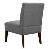 TopComfy Accent Chairs Modern Chair Dining Chair Armless Lounge Chair Comfortable Chair Decoration Chair for Living Room, Gray, 21"*29.13"*34.25" - 4 of 4