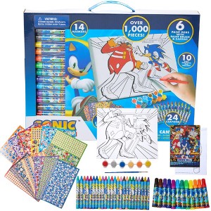 Sonic The Hedgehog Creative Coloring Canvas Painting and Activity Set for Kids, 1000+ pcs - 1 of 4