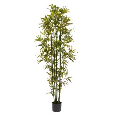 Nature Spring Potted Artificial Bamboo Plant - 6'
