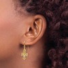 Black Bow Jewelry Kids 6mm Diamond Cut Star Post Earrings in 14k Yellow Gold - 3 of 4
