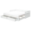 Elizabeth Twin to King Bed w/ Storage Drawers, White - 3 of 4