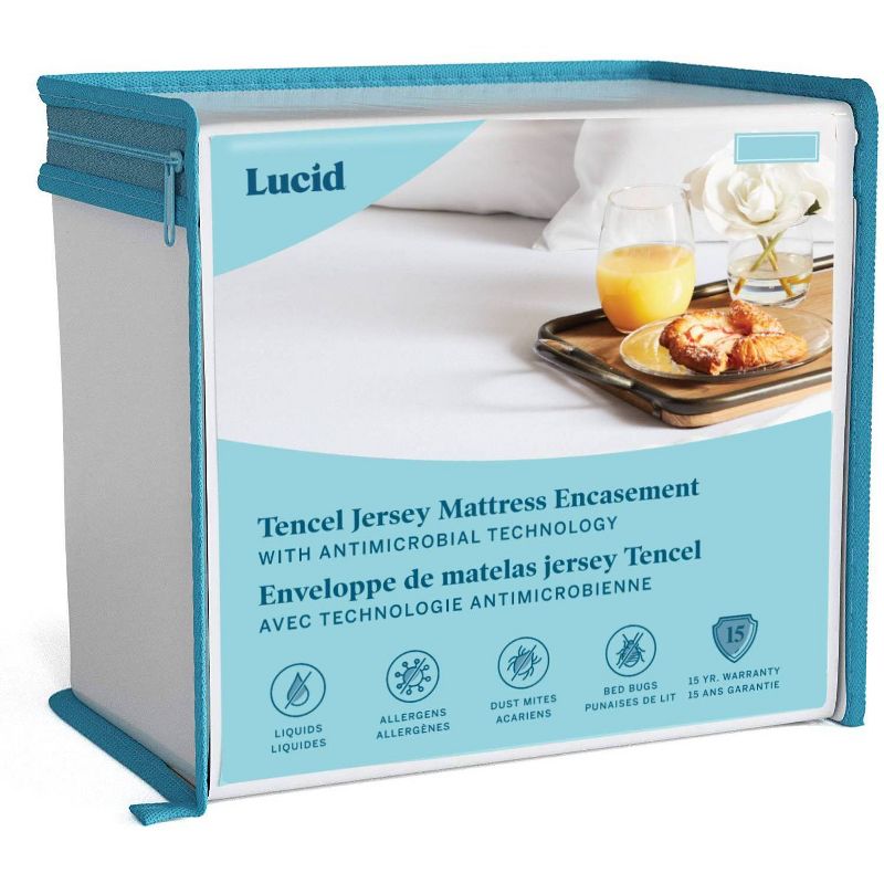 Essence Encasement Mattress Protector with Antimicrobial Technology - Lucid, 1 of 9