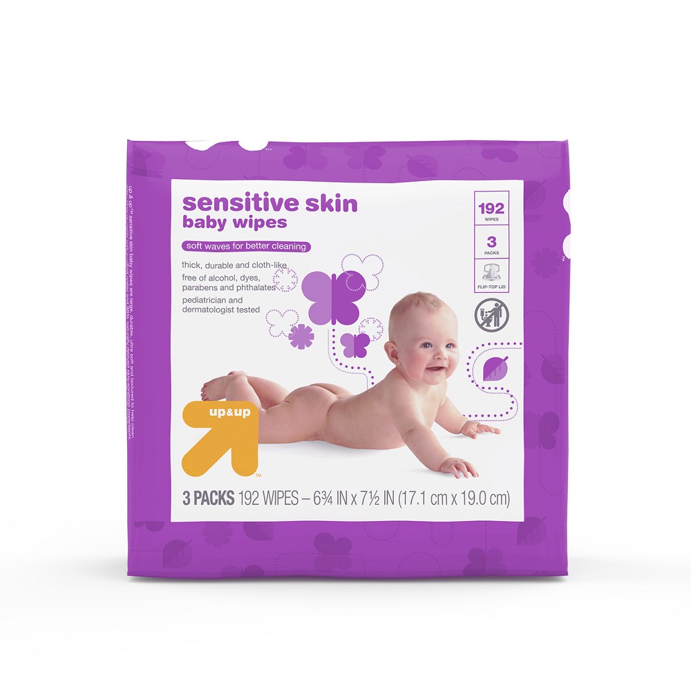 Baby Wipes Sensitive - 192 ct - up & up