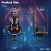 Bestier  Breathable Fabric Gaming Chair with RGB LED Lighting and Adjustable Armrests - 4 of 4