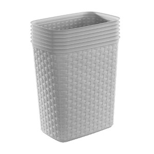 Sterilite Weave 5.8 Gallon Plastic Home/Office Wastebasket Trash Can - 1 of 4