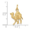 Black Bow Jewelry 14k Yellow Gold Arabian Camel Charm or Pendant - 4 of 4
