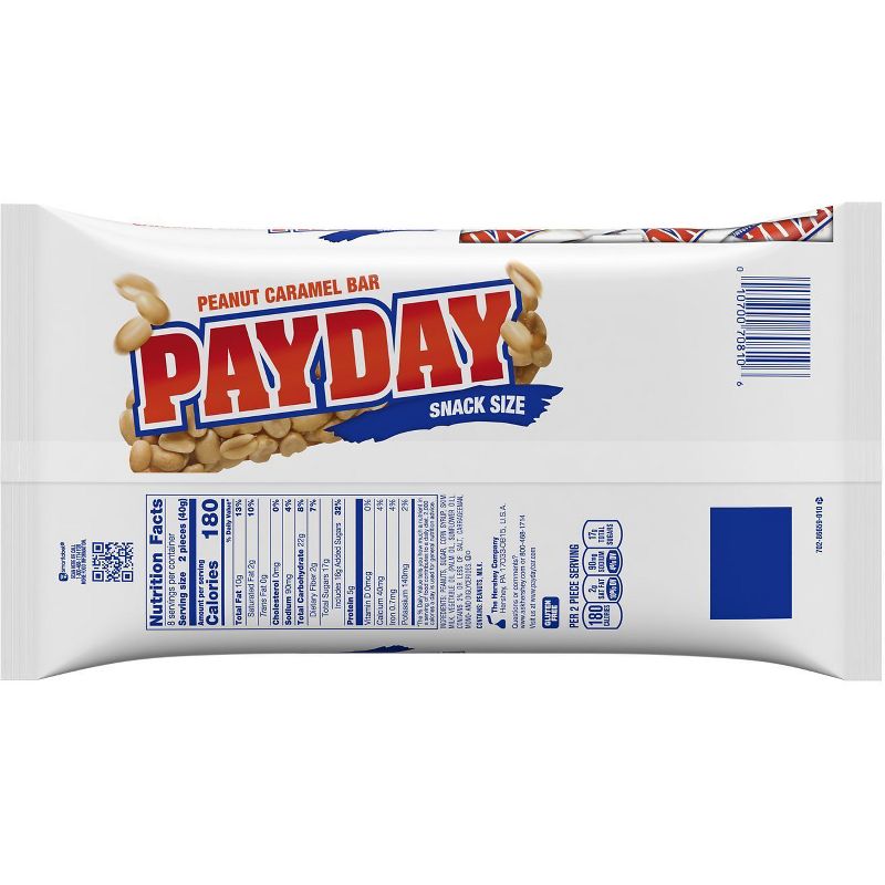 Payday Peanut Caramel Snack Size Candy Bars - 11.6oz, 3 of 6