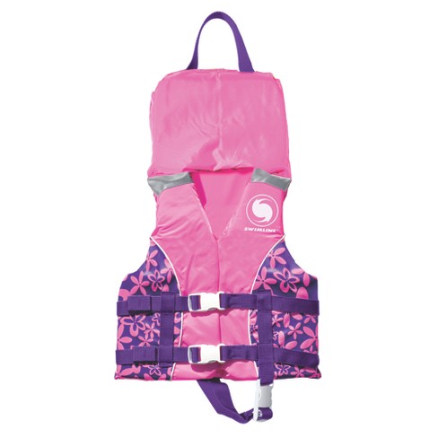 Swimline Infant Uscg Approved Swimming Vinyl Life Vest With Handle Pink Xs Target