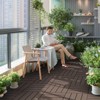 VEVOR Interlocking Deck Tiles Plastic Wood, 10 Pack,12"x12" 10 sq. ft Waterproof Outdoor Flooring All Weather Use,Patio Floor Decking Covering Tiles - 2 of 4