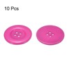 Unique Bargains Resin Round Flat 4-Hole DIY Craft Sewing Buttons 60L 1.5" 10 Pcs - 3 of 4