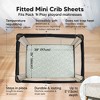 KeaBabies 2-Pack Isla Mini Crib Sheets, Pack and Play Sheets Fitted, Pack N Play Sheets, Fitted Crib Sheet - 2 of 4